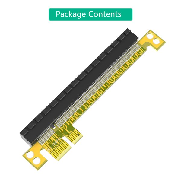 PCI-E 16X to 1X Riser Card 107.6mm Black for Laptop PC