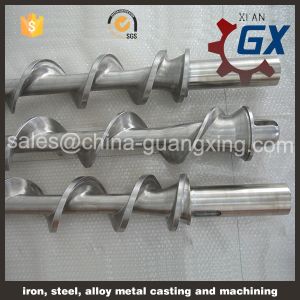 Bimetallic single screw barrel for PVC cable extruder