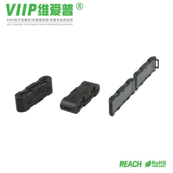 AV Equipment Clip On Ferrite Core Minimize Signal Disturbance