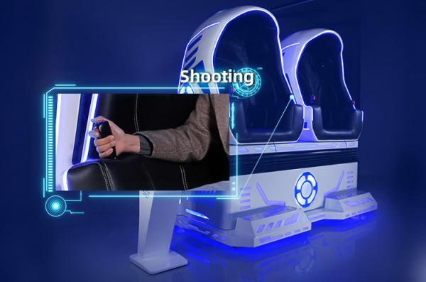 Shopping Mall VR Chair Simulator Indoor 2 Seats 9D Cinema Equipment