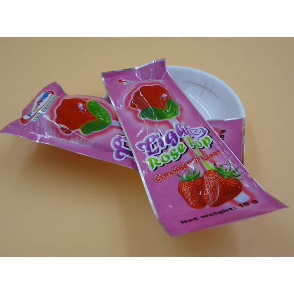 All Natural Rose Hard Strawberry Candy Lollipops Sugarless Zero Calorie