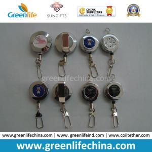 China Custom ID Retractable Metal Badge Reel W/Printing wholesale