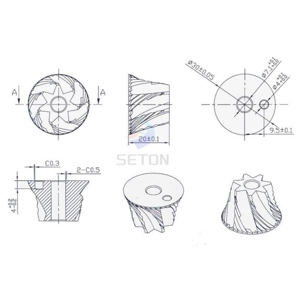 Titanium Coffee Burrs Grinder Blades For Coffee Enthusiasts To Grind Beans