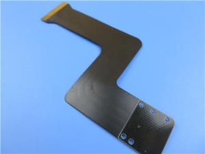 4 Layer Flexible Printed Circuit (FPC) Built On Polyimide With Black Mask and Immersion Gold for Consumer Game Consoles