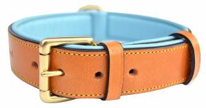 China Luxury Handmade Leather Dog Collars Soft Comfortable wholesale
