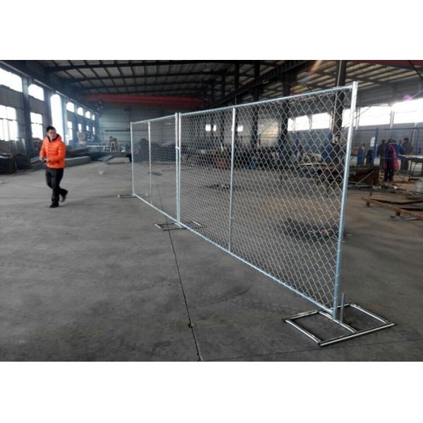 3.0mm Wire Dia Portable Chain Link Fence Various Types / Sizes SGS Certification