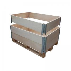 China Large Custom Wooden Boxes Export Foldable Plywood Box With Pallets wholesale