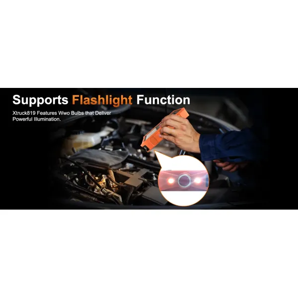 Xtruck 819 Car Diagnostic Tool Automotive OBDII-Compliant Scanner Supports OBD2 Full System Diagnostic