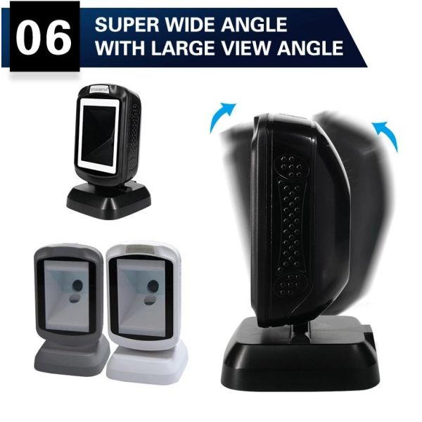 GTCODEESTAR 2D QR Code Omnidirectional Barcode Scanner For Supermarket