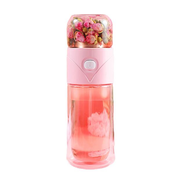 Quality Double Layer 14oz Leak Proof Glass Water Bottle With Strainer for sale