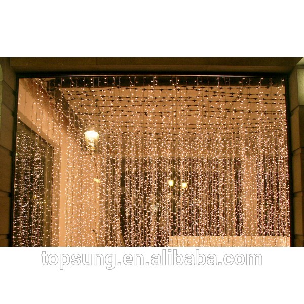 Top View 120v fairy christmas window lights curtain for garden