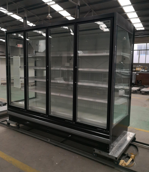 Convenience Store Beverage Coolers With Frameless Double Glazed Anti-Fog Glass Doors