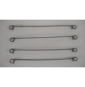 China 6&quot; Soft Black Annealed Double Loop Wire Ties wholesale