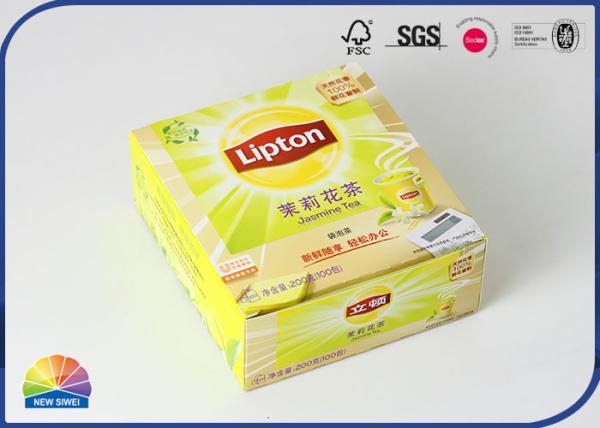 Quality Offset Printed Tea Bag Folding Carton Box Reusable Eco Friendly for sale