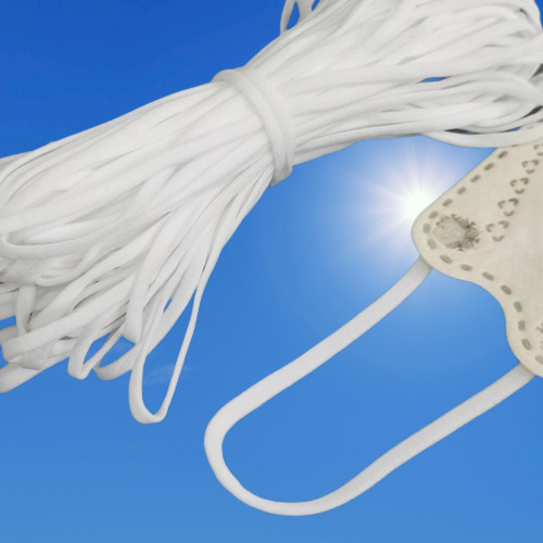 Adjustable Elastic Ear Straps Loop Disposable Face Mask Korea Colorful KF94 3.5mm 5mm