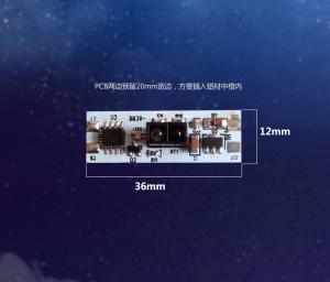White PCB Size Human Sensor Module / Light Sensor Module Bathroom Mirror Use