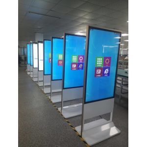 China 1920x1080DPI 55in Floor Standing Digital Signage 500cd/m2 wholesale