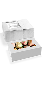 B07M9PQPNB B07RXVGKCC B07RXTNFD4 MT PRODUCTS Beautiful White Paperboard Pastry, Bakery Box Donuts