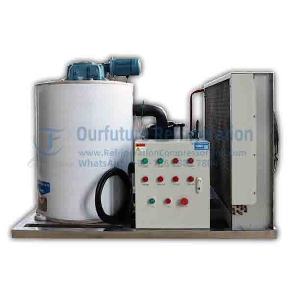 2.5 Ton Per Day Energy Saving Flake Ice Machine For Hotel Restaurant