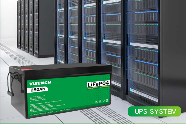 Visench Solar Energy 12V 280Ah Rechargeable Lithium Iron Phosphate Battery 12.8V 280Ah Lifepo4 Batteries