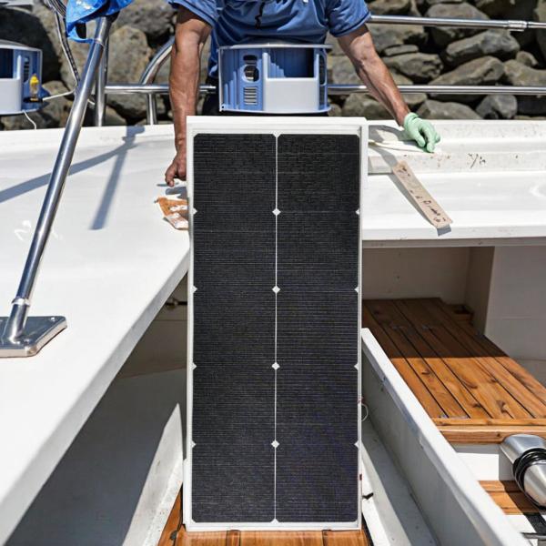 Quality White Or Black Walkable Semi Rigid Solar Panels Customizable For Shipyard Boat Construction Soalr Roof Floor Tile ODM OEM for sale