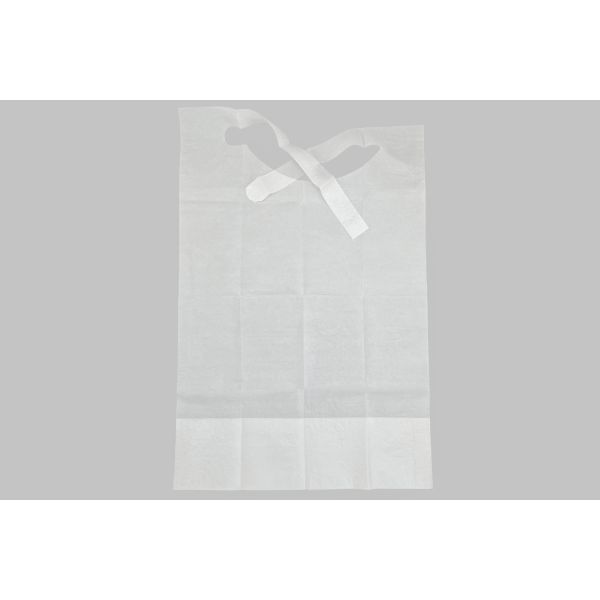 Foldable Biodegradable Paper Bibs For Adults Disposable Clothing Protector OEM