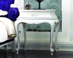 French fabric luxury solid wood carved double bed European style princess