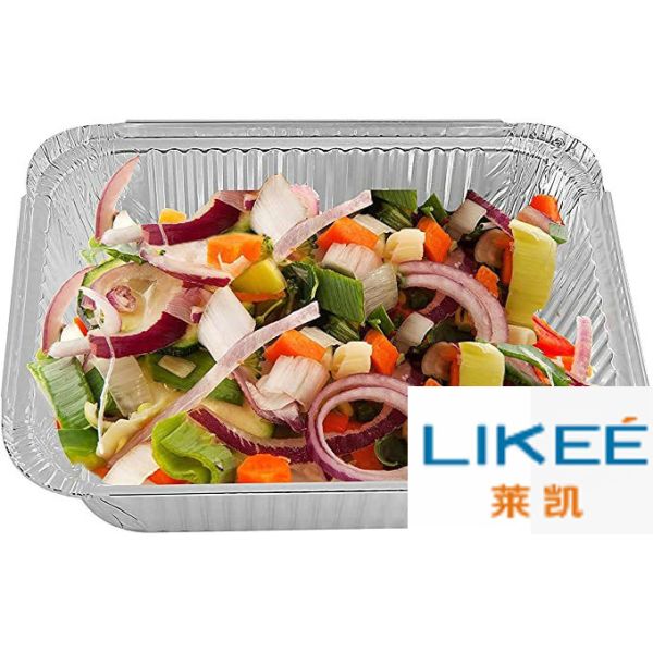 Custom Logo Aluminium Foil Food Container Feezer Safe for kitchen
