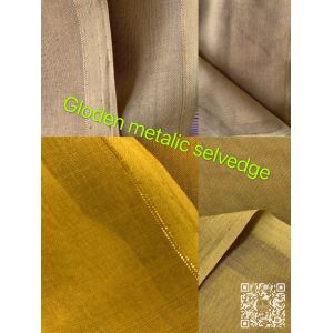 Golden selvedge spun polyster voile super twisted full voile BBTSfinish®