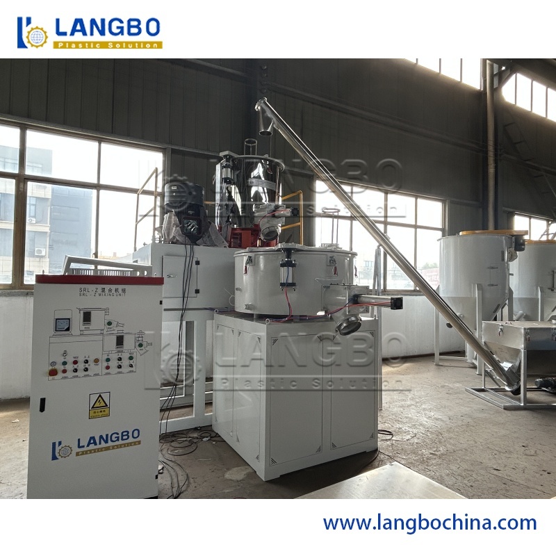 Industrial PVC Powder High Speed Mixer with Heating Cooling System for Rigid PVC Compounds