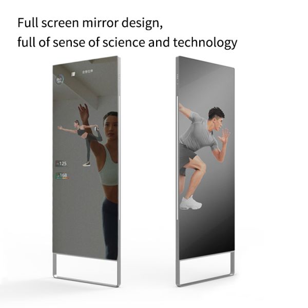 43-inch Android Fitness Mirror Body Fat Calculation Intelligent Health System Magic Mirror