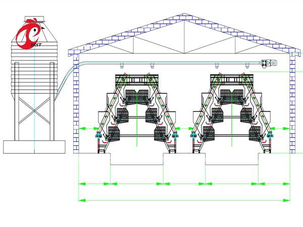 Automatic Battery Poultry Cage Cold Galvanized For Laying Chickens In Africa Market Iris