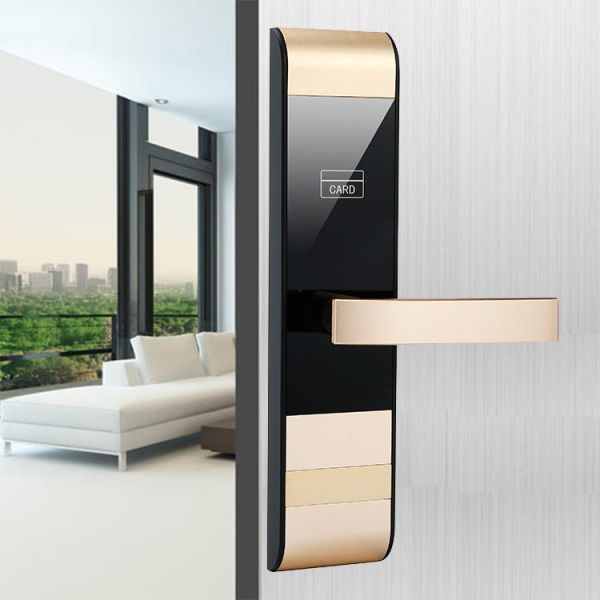 FCC Hotel Smart Electronic Card Swipe Door Locks Smart 310mm Hotel Software