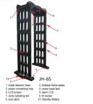 Airport security walk through metal detector body scanner walk through metal