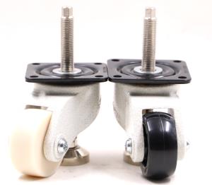China Light Duty 800kg 76mm Universal Caster Wheels With Leveling Foot wholesale
