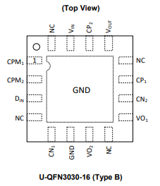 PAM8904QJER Integrated Chip Piezo Sounder Driver U-QFN3030-16 Surface Mount