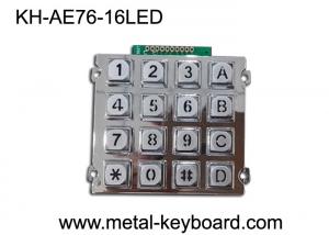 China 16 Keys Backlit Vandal Proof Access Keypad,  Metal Numeric Keypad wholesale