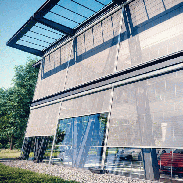 Zip Track Waterproof Roller Shades Remote Control Customized Size UV Proof