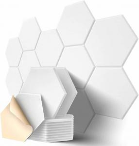 China Hexagon 9mm Acoustic Felt Wall Panels Sound Proof on sale
