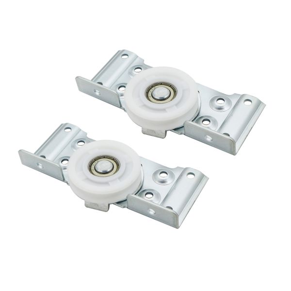 Iron and Nylon Folding Door Roller Wheel Fittings for Sliding Wardrobe Doors 8.5cm*11cm