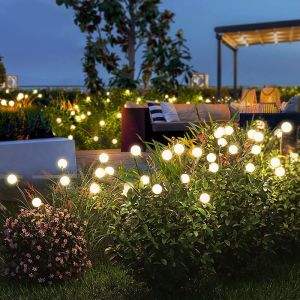 Buy cheap Camping Solar Lawn Lamp Led Wind Firefly Lights Outdoor Plug Ground Patio Garden from wholesalers