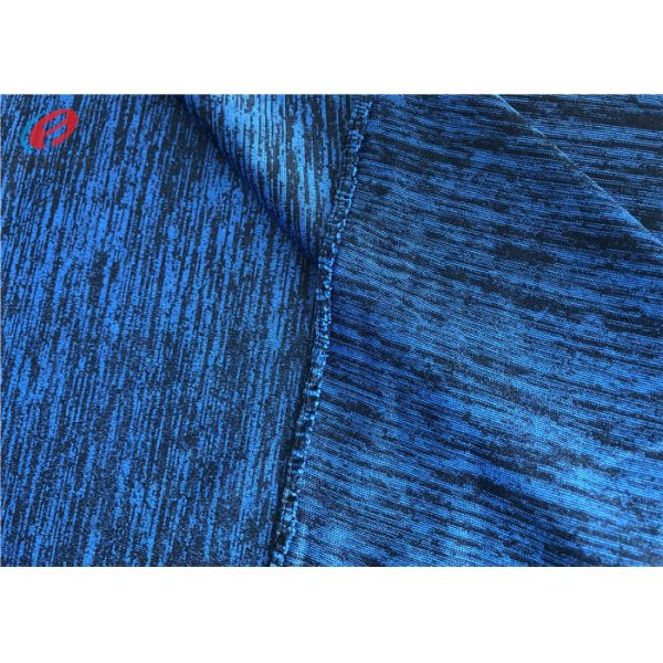 Jerseys Melange Weft Knitted Fabric 100% Polyester Non - Stretch Plain Dyed