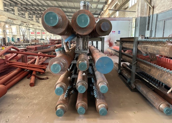 China Hot Water Boiler Header Manifold Horizontal Copper Boiler Header on sale