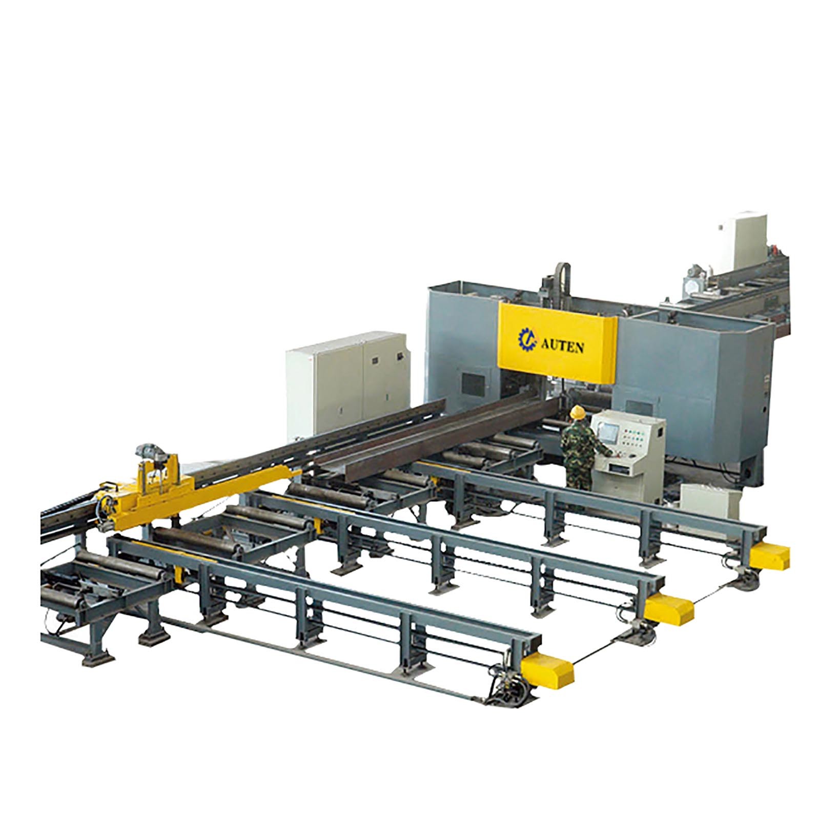High Speed CNC H Beam Drilling Machine , Beam Punching Machine Model BHD1000 / BHD1250