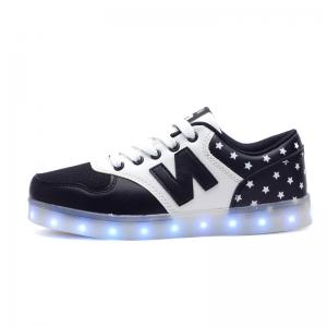 China Rainbow Shining Rechargeable LED Sneakers 11 Changing Modes Non - Slip wholesale