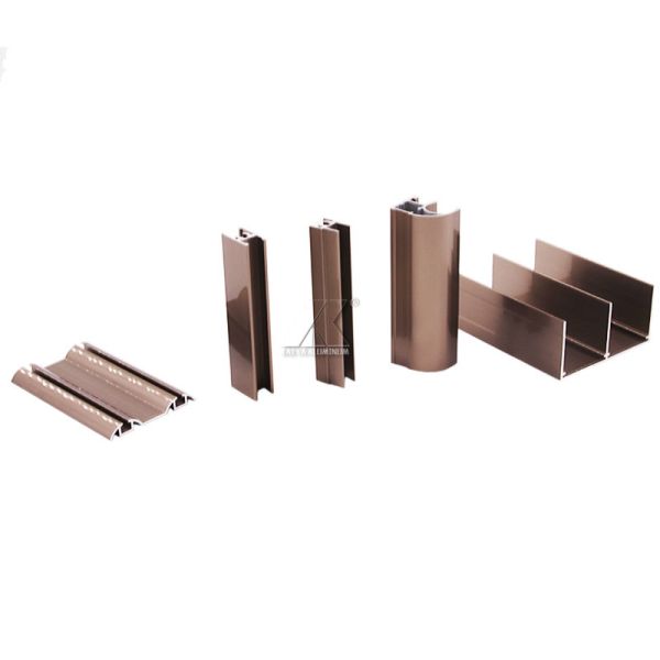 Sliding Door Wardrobe Aluminium Profile 6063 T5 Anodized Blown