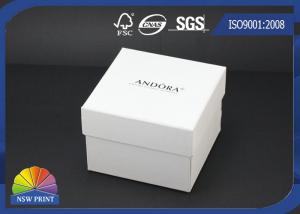 China Custom Logo Printed Paper Jewelry Box / Jewellery Gift Boxes / White Jewelry Packaging Boxes on sale