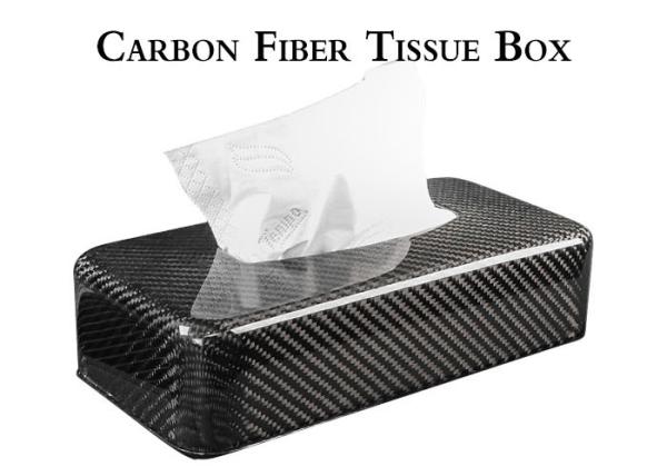 Quality Shockproof 3K Glossy Carbon Fiber Tissue Box for sale