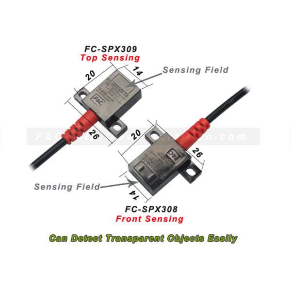 12Volt 4 Wires Transparent Object Detection Photoelectric Sensor