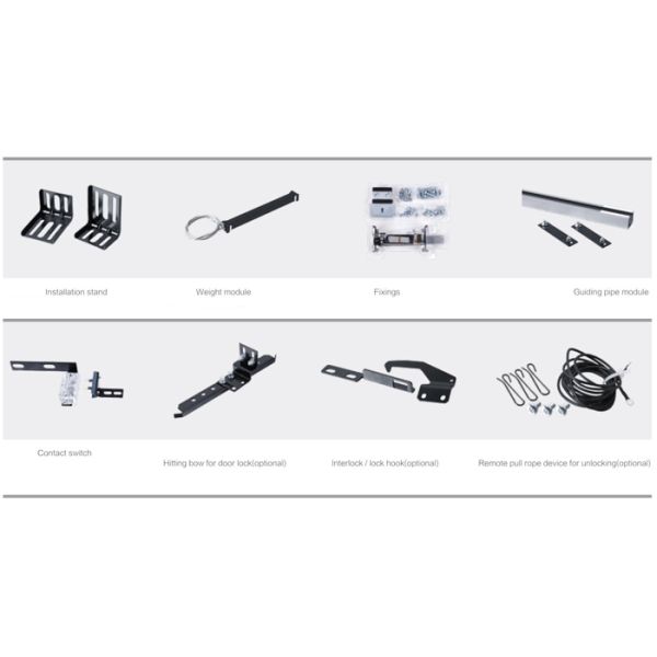 Passager Elevator Landing Door Device Center Opening Common Weight Type